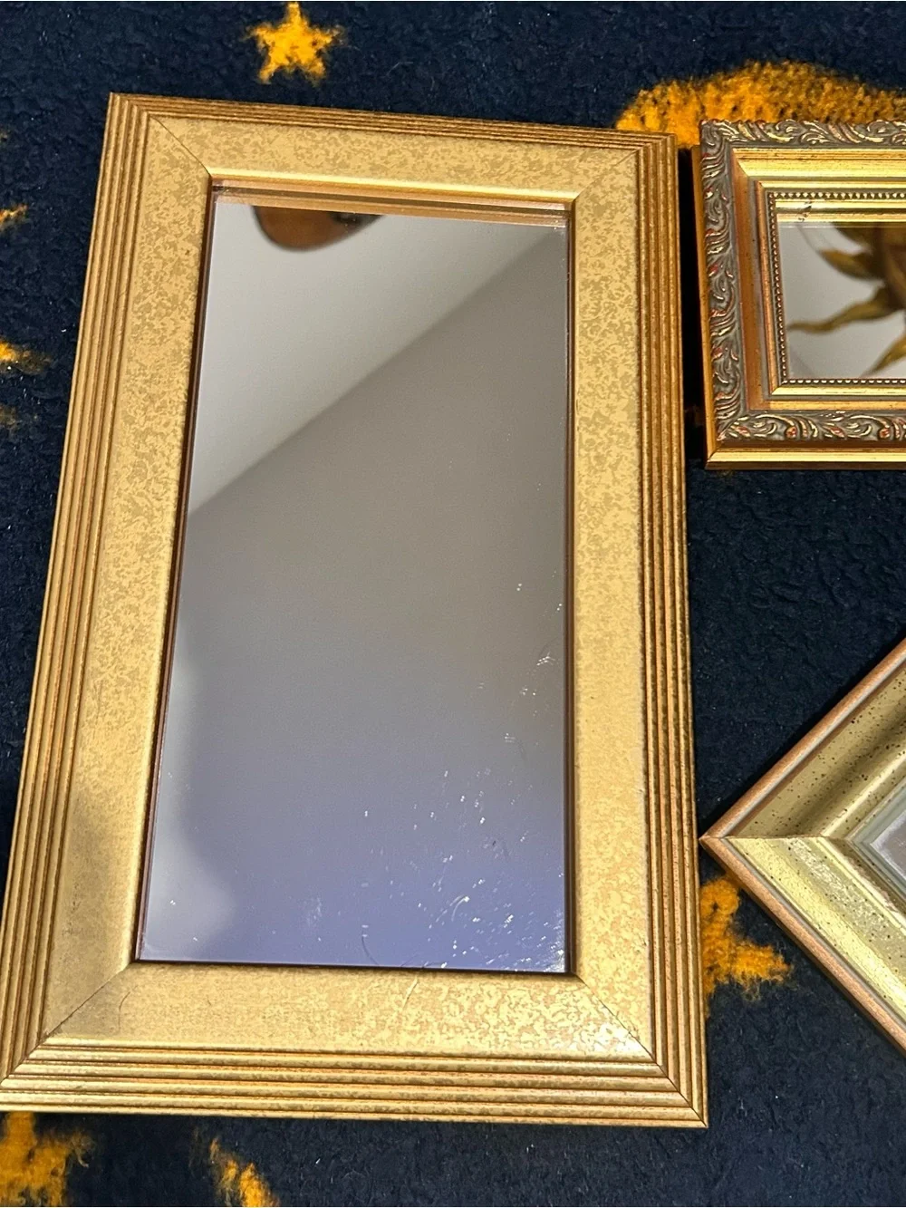 Vintage 90s Celestial Gallery Wall Three Accent Mirrors Whimsigoth Witchy Decor